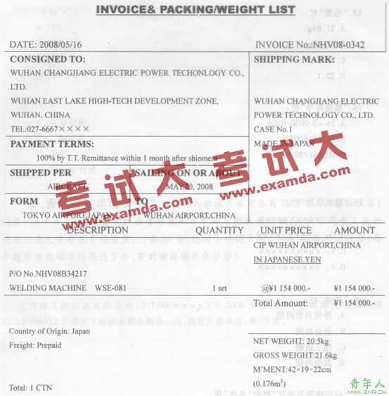 2009年报关员考试专项强化练习:填制报关单单选题(2)